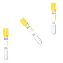 Tubo Ativo de Coagulo Com Gel 3,5ml 13x75mm Tampa Amarela 100un  - Medix