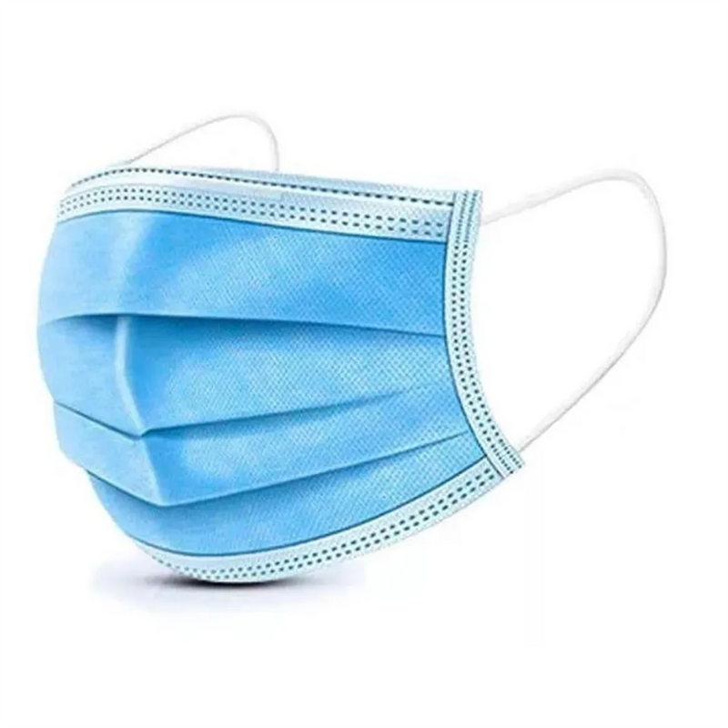 Máscara Cirúrgica Tripla Azul Com Elástico 50un - Inoven