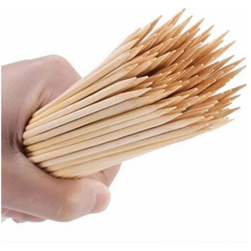 Espeto De Churrasco Bambu A Granel 30cm 1000un - Inoven