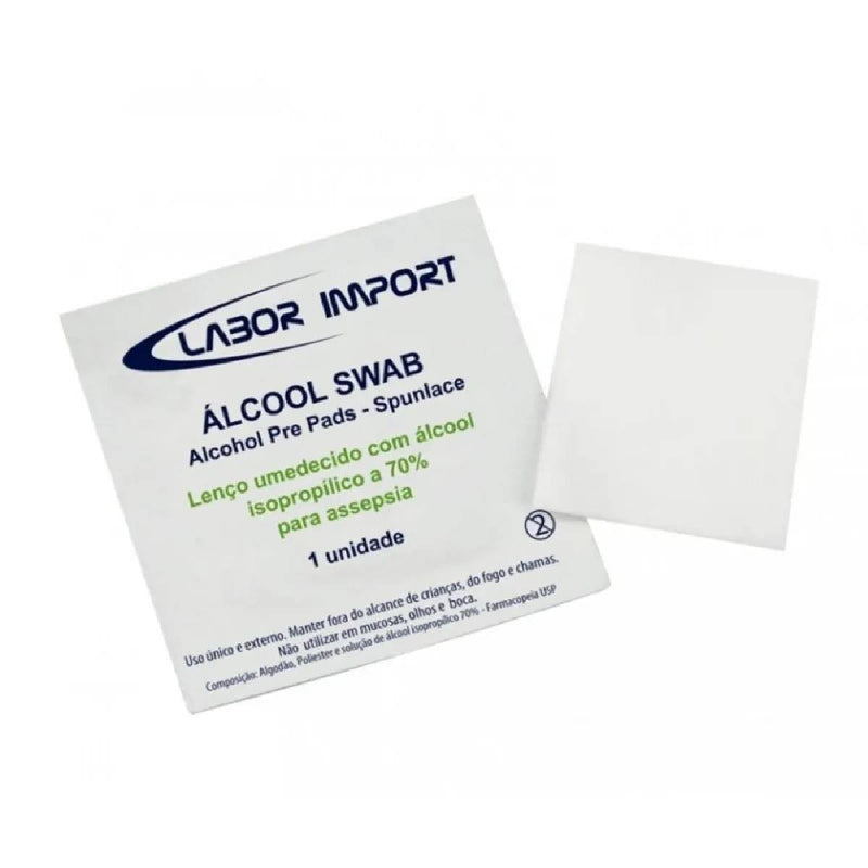 Álcool Swab 100un - Labor Import
