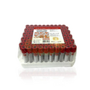 Tubo Para Coleta de Sangue Soro 4ml Tampa Vermelho 100un - Descarpack