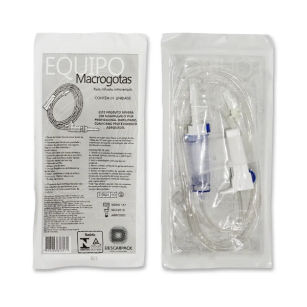 Equipo Macrogotas Luer Lock Completo - Descarpack