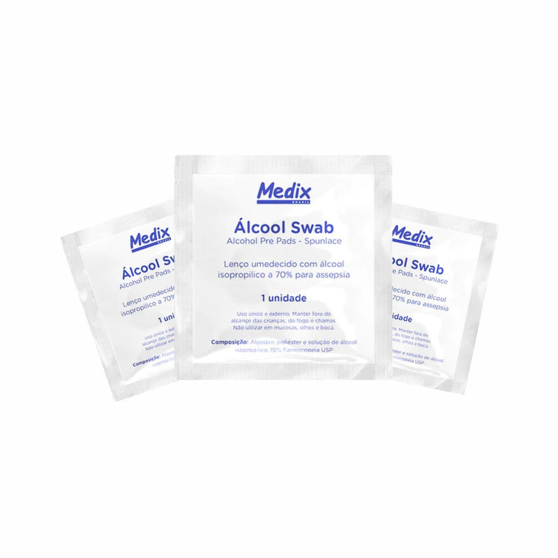 Álcool Swab 100un - Medix