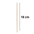 Espeto De Churrasco Bambu 18cm 50un - Inoven