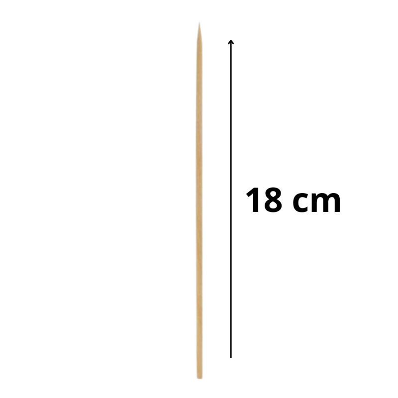 Espeto De Churrasco Bambu 18cm 50un - Inoven