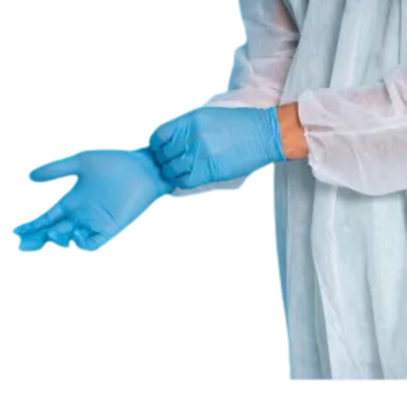 Luva Nitrílica Azul Sem Pó 100un - Talge