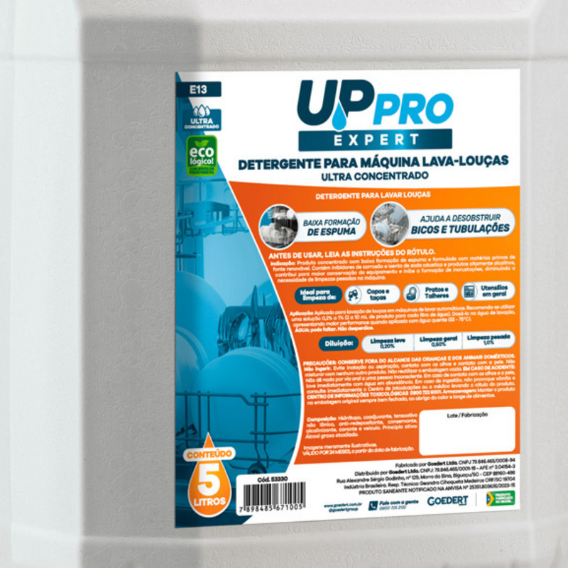 Detergente Para Máquina Lava Louça 5L - Up Pro Nobre