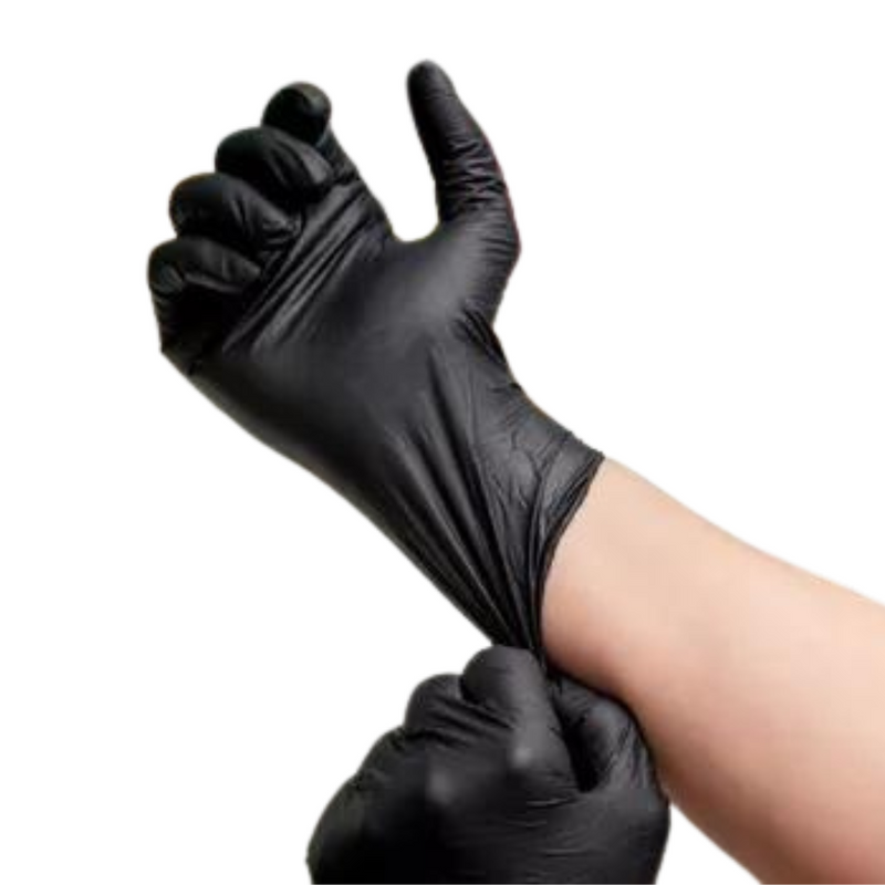 Luva Vinilplus Preta Sem Pó 100un - Talge