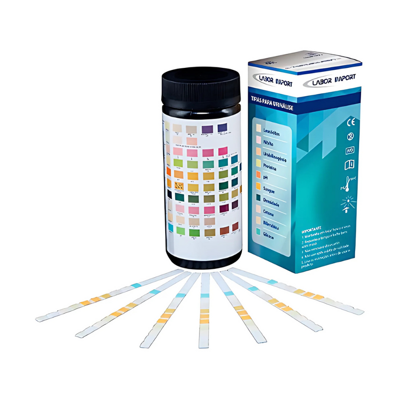 Tiras Reagentes Para Análise Urinária 10 Parâmetros 150un - Labor Import