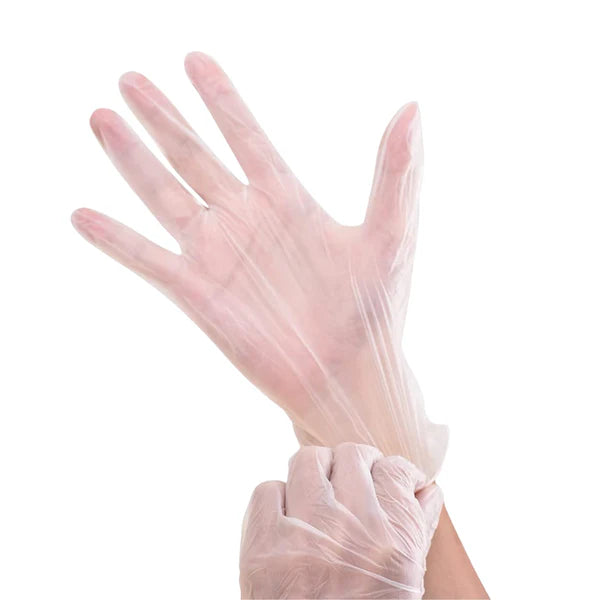 Luva de Procedimento Vinil Transparente Sem Pó 100un - Talge