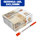 Seringa De Insulina Com Agulha Fixa 1ml 8x0,30mm 100un - Descarpack