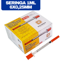 Seringa De Insulina Com Agulha Fixa 1ml 6x0,25mm 10un - Descarpack
