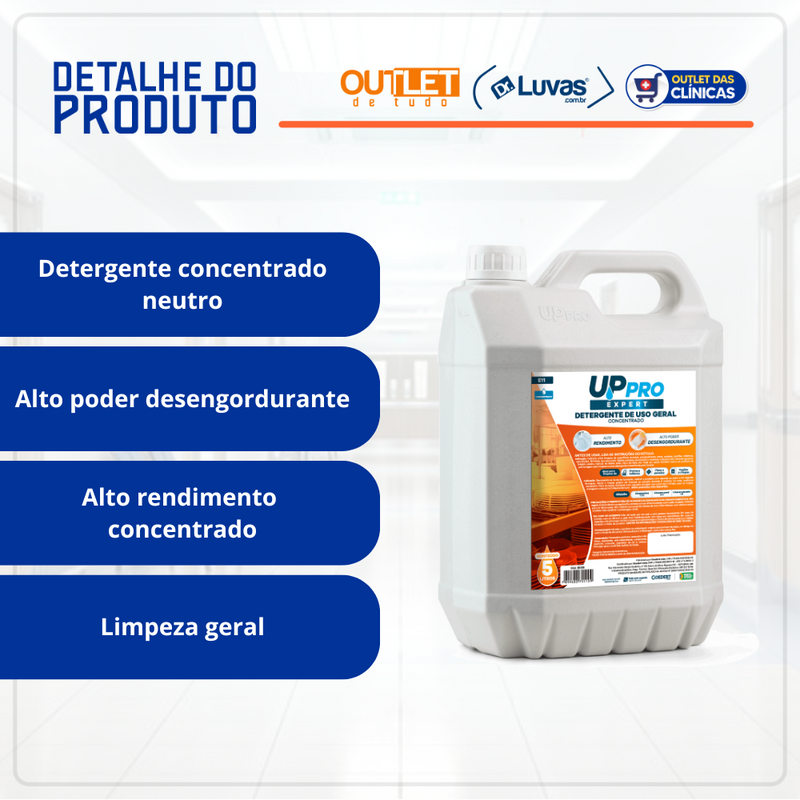 Detergente Lava Louças Concentrado Neutro 5L - Up Pro Nobre
