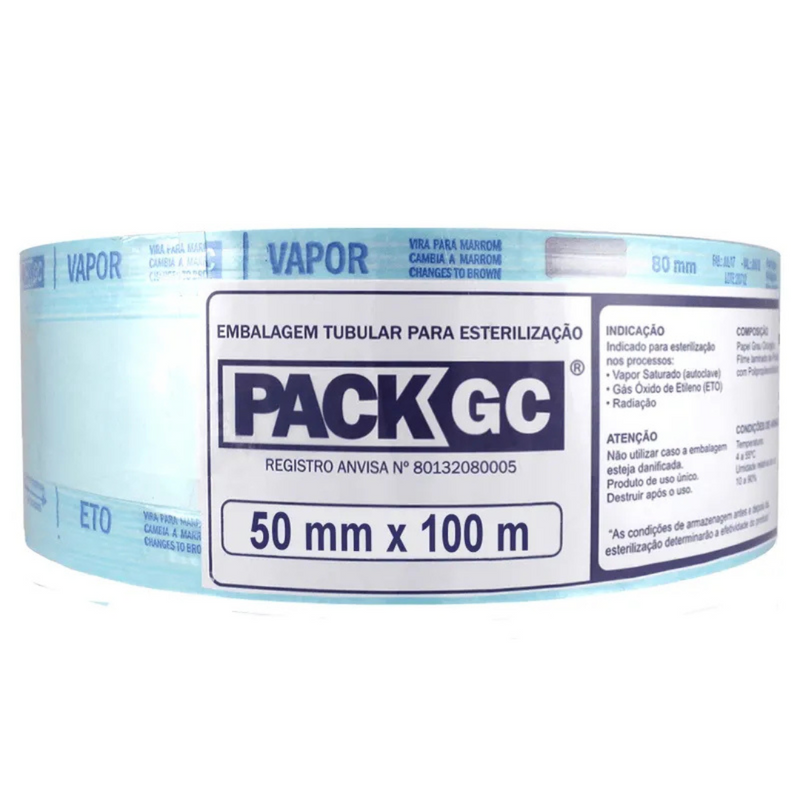 Papel Grau Cirúrgico 05cm x 100m - Pack GC