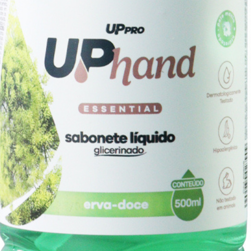 Sabonete Líquido Glicerinado 500ml Erva Doce - Up Pro Nobre