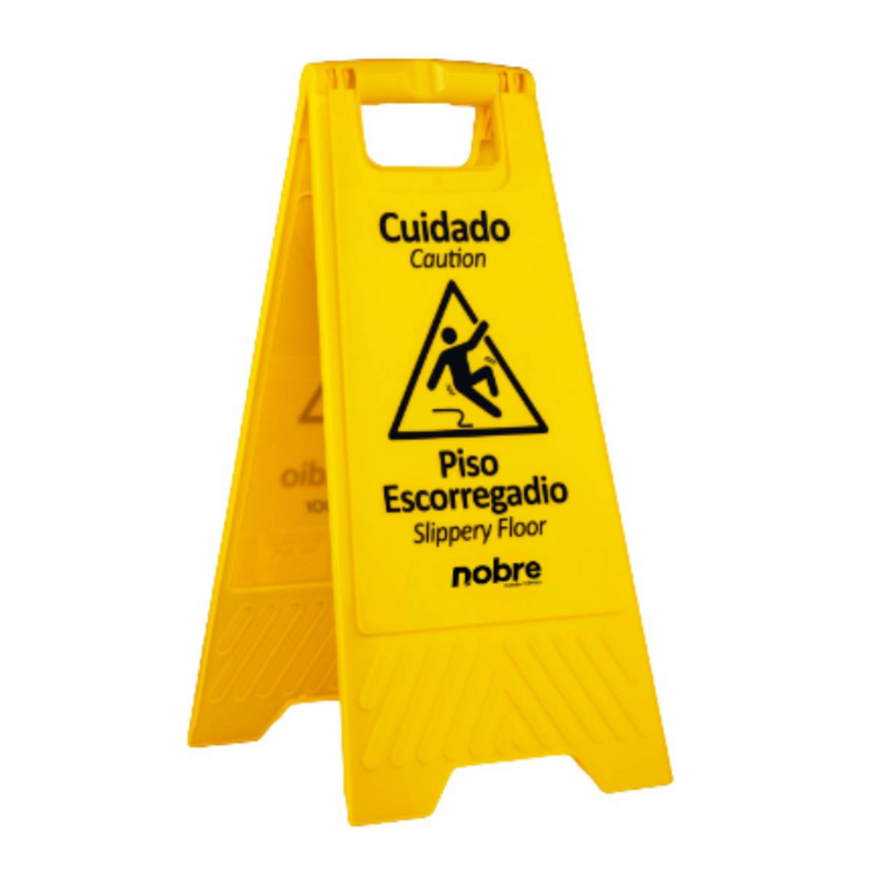 Placa Sinalizadora Piso Escorregadio - Nobre