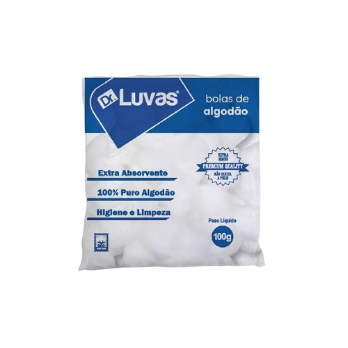 Algodão Bola 100g -  Dr. Luvas