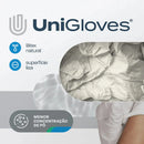 Luva de Procedimento Látex Branca Com Pó 100un - Unigloves