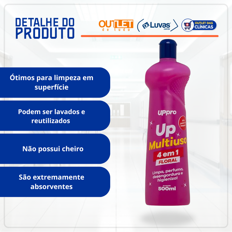 Limpador Multiuso Floral 4 em 1 500ml - Uppro Nobre