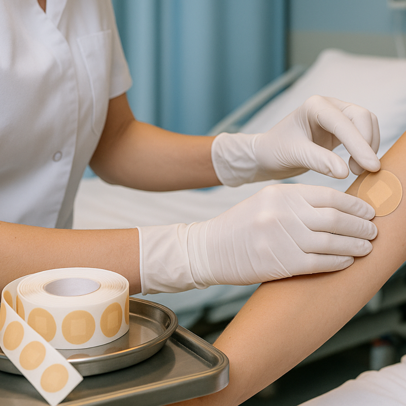 Curativo Redondo Bege Com 500un - Medix