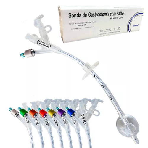 Sonda Para Nutrição Enteral Gastrostomia 3 Vias Com Balão - Well Lead