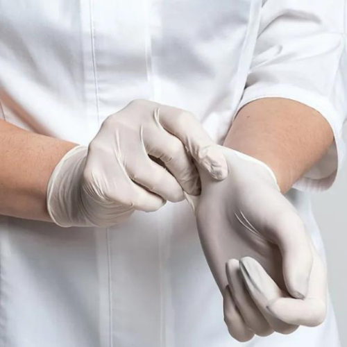 Luva de Látex Branca Com Pó 100un - Inoven