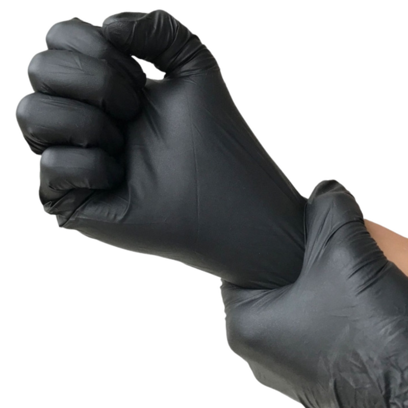 Luva Vinilplus Preta Sem Pó 100un - Talge