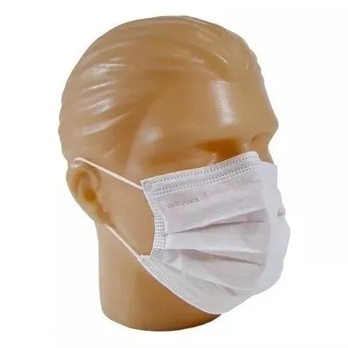 Máscara Cirúrgica Tripla Branca Com Elástico 50un - Inoven