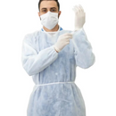 Avental Descartável Manga Longa Branco 10un - Inoven