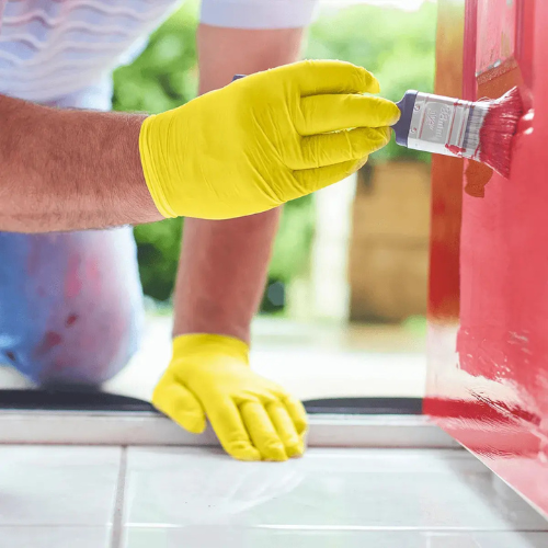 Luva de Procedimento Látex Amarela Com Pó 100un - Unigloves