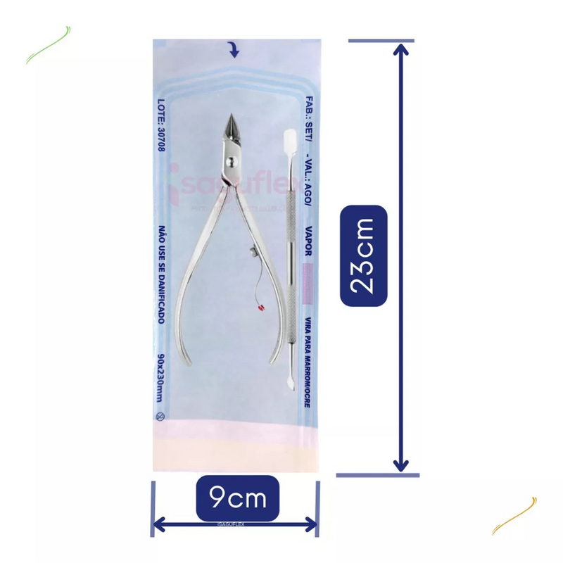 Envelope Autoclave 9x23cm 100un - Dr. Luvas