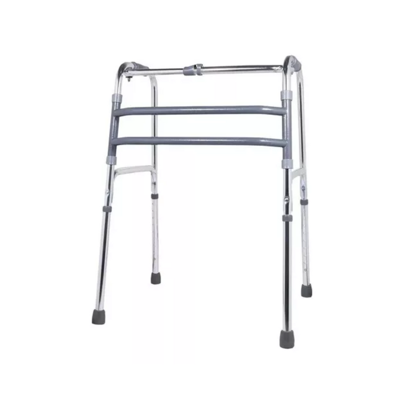 Andador de Alumínio Dobrável e Regulável Até 130kg - Supermedy