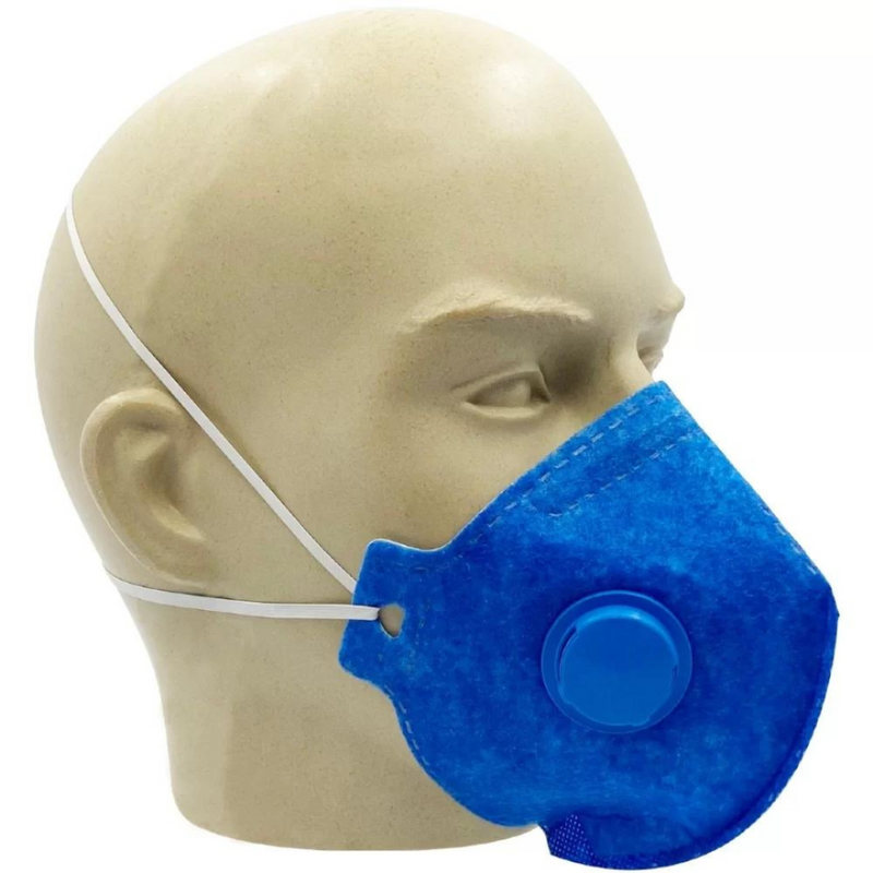 Máscara De Proteção KN95 PFF2 Com Válvula Azul - Supermedy