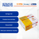 Seringa De Insulina Com Agulha Fixa 1ml 6x0,25mm 10un - Descarpack