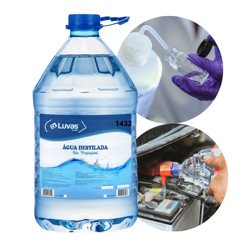Água Destilada 5 Litros - Dr. Luvas