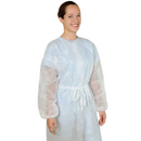 Avental Descartável Manga Longa Branco 10un - Inoven