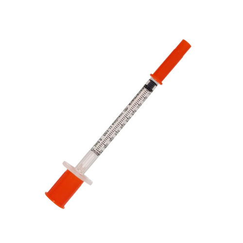 Seringa De Insulina Com Agulha Fixa 0,5ml 6x0,25mm 10un - Descarpack