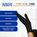 Luva de Procedimento Nitrílica Preta Sem Pó 100un - Descarpack