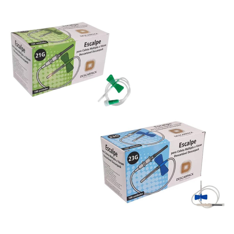 Escalpe Para Coleta Múltipla à Vácuo 100un - Descarpack