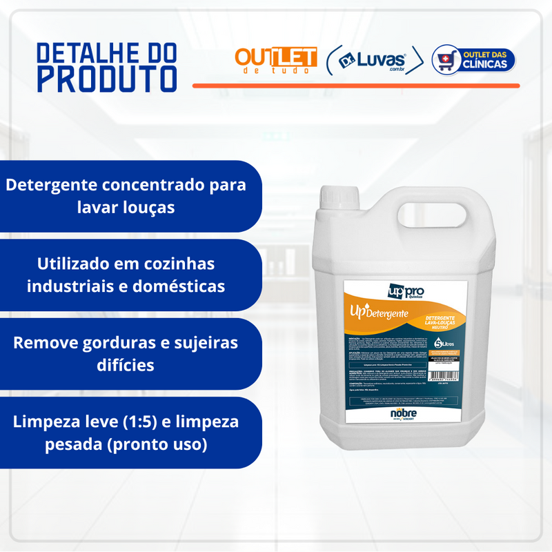 Detergente Para Lavar Louças Concentrado Neutro 5L - Nobre