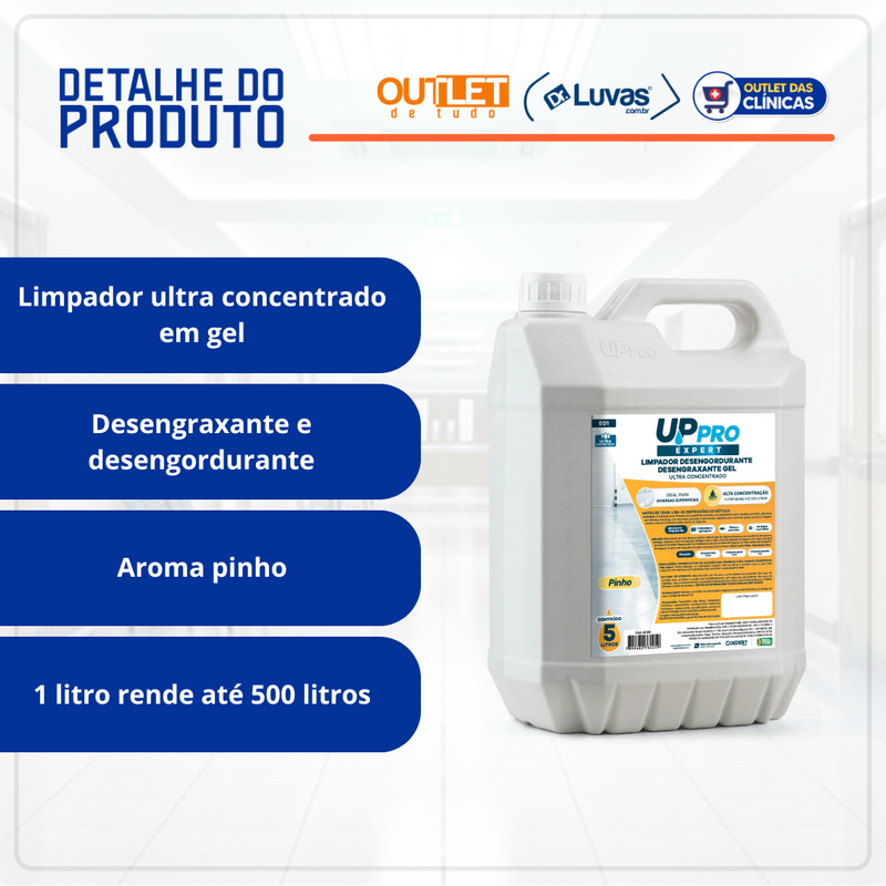 Limpador Desengordurante e Desengraxante Gel Concentrado 5L - Nobre