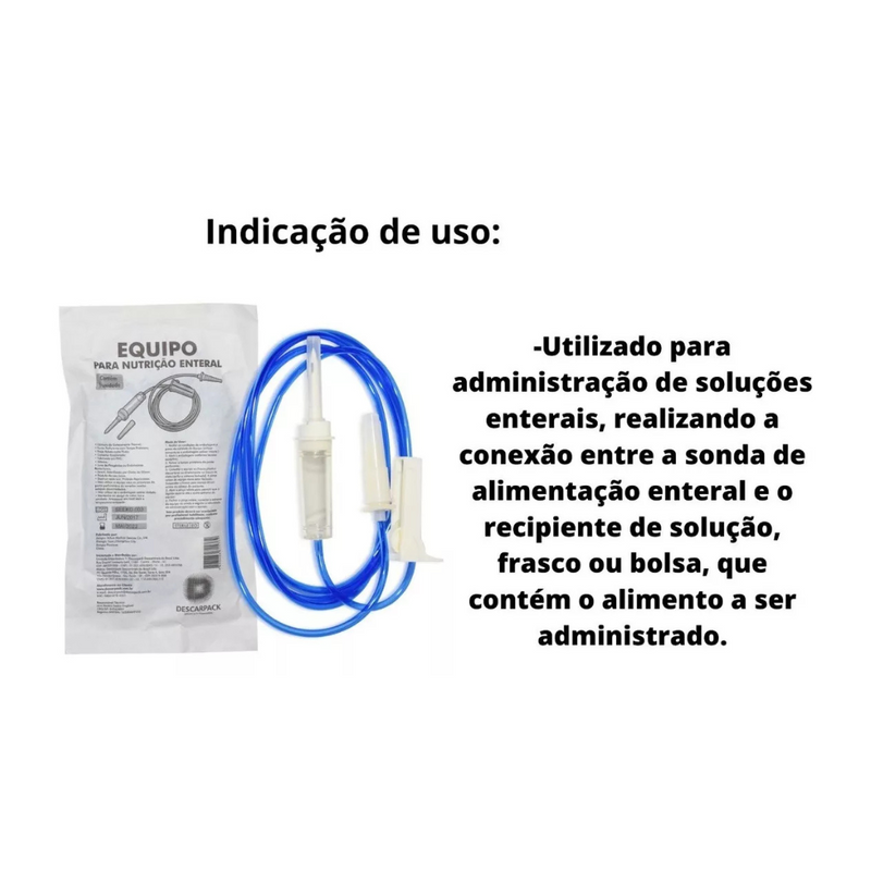 Equipo Para Nutrição Enteral Escalonado 10un - Descarpack