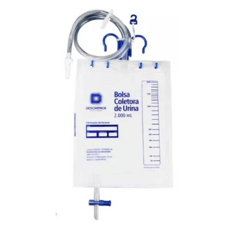 Bolsa Coletora De Urina Estéril Sistema Fechado 2L - Descarpack