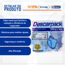 Máscara De Proteção KN95 PFF2 Azul - Descarpack