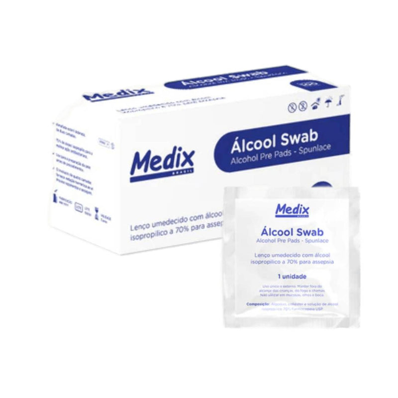 Álcool Swab 100un - Medix