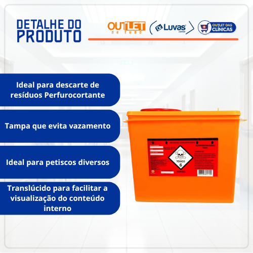 Coletor Rígido Para Resíduos Tóxicos - Descarpack