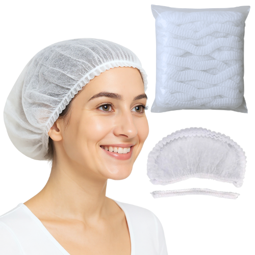 Touca Descartável Com Elástico Branca 100un - Descarpack