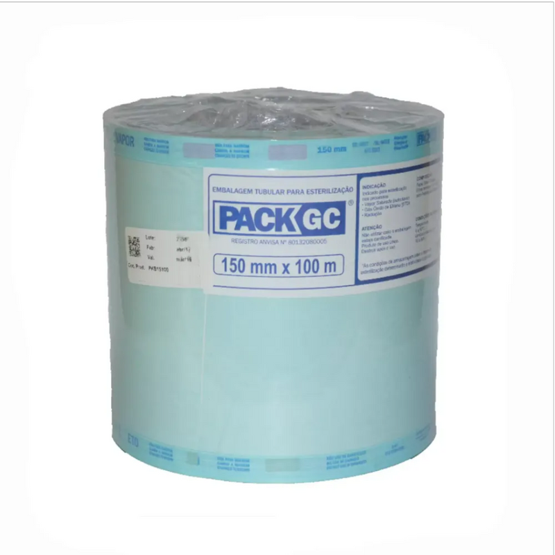 Papel Grau Cirúrgico 15cm x 100m - Pack GC