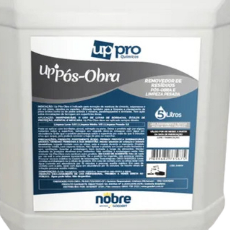 Limpador Para Pedras e Pós Obra Concentrado 5L - Up Pro Nobre