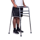 Andador de Alumínio Dobrável e Regulável Até 130kg - Supermedy